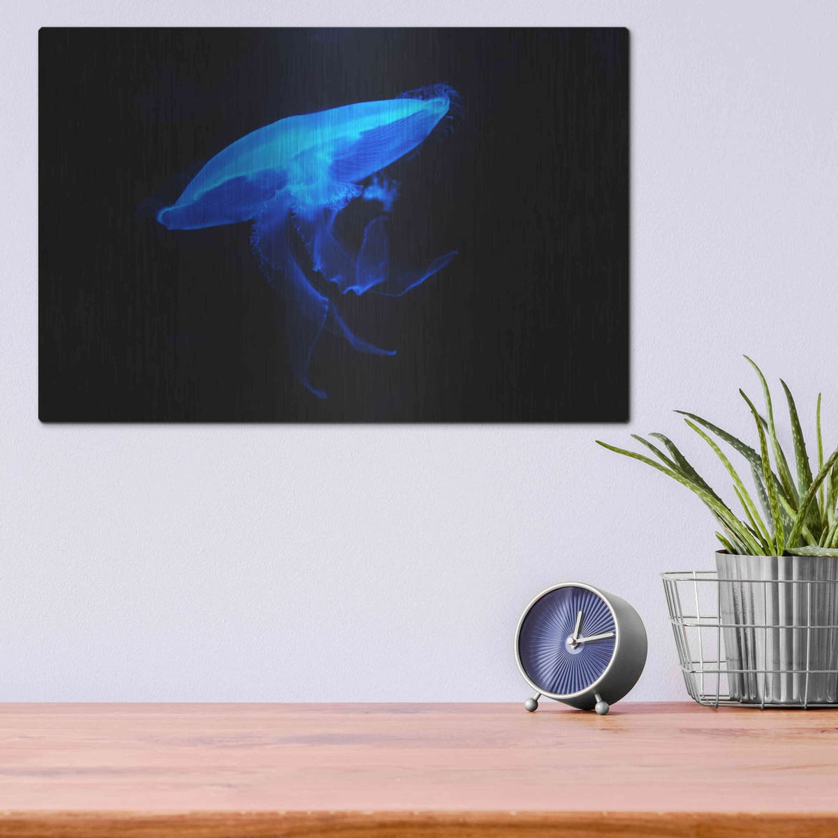 'Swan Lake' by Luxe Metal Portfolio – Metal Wall Art, 16x12 room view
