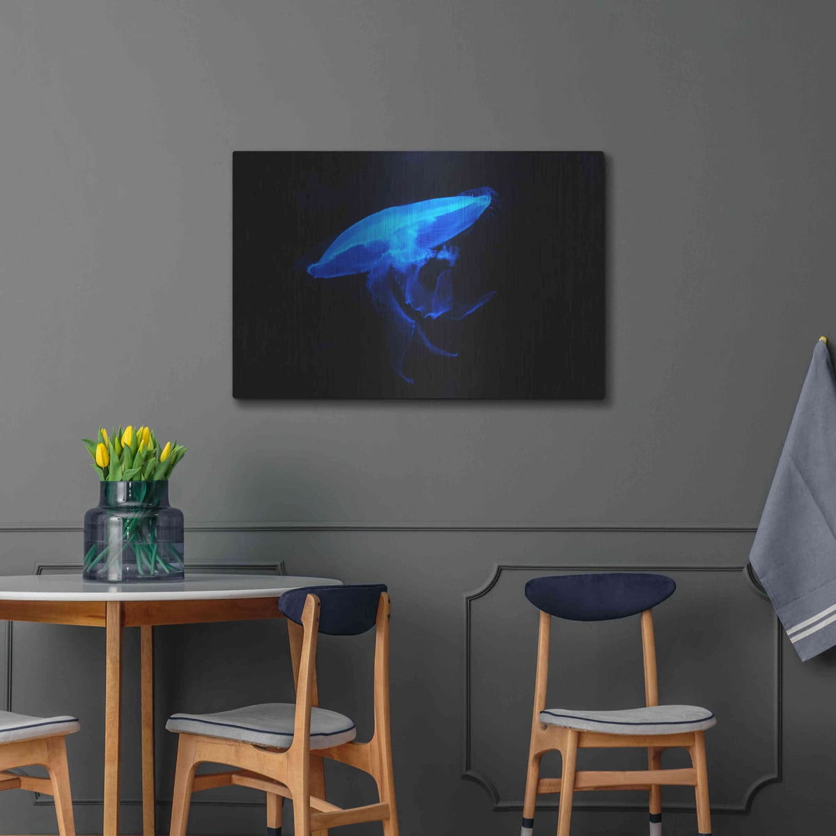 'Swan Lake' by Luxe Metal Portfolio – Metal Wall Art, 36x24 room view