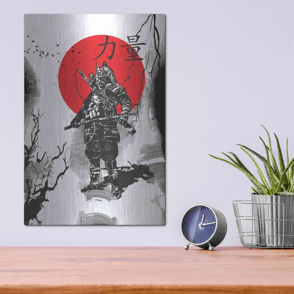'The Last Samurai' by Luxe Metal Portfolio – Metal Wall Art, 12x16 room view