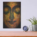 'Tranquil Budha' by Luxe Metal Portfolio – Metal Wall Art, 12x16 room view