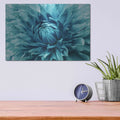 'Turquoise Dahlia' by Luxe Metal Portfolio – Metal Wall Art, 16x12 room view