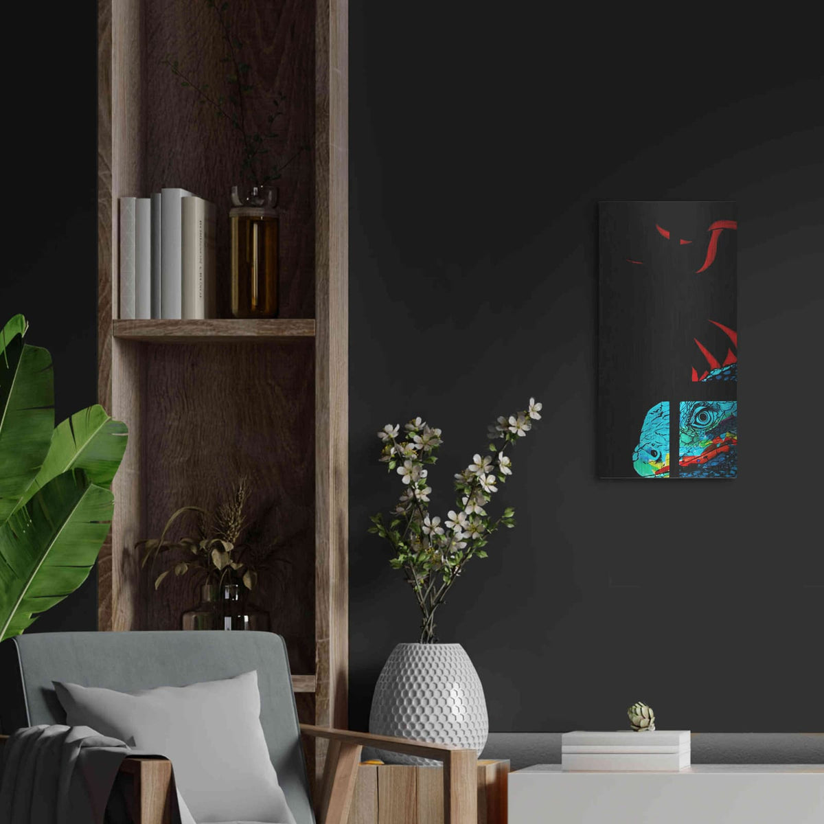 'Yum!' by Rita Shimelfarb – Metal Wall Art, 12x24 room view