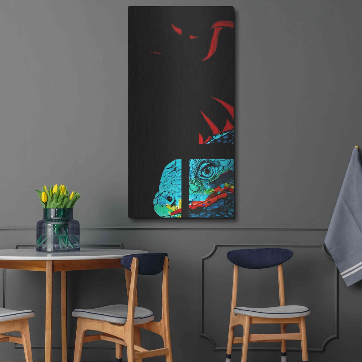 'Yum!' by Rita Shimelfarb – Metal Wall Art, 24x48 room view