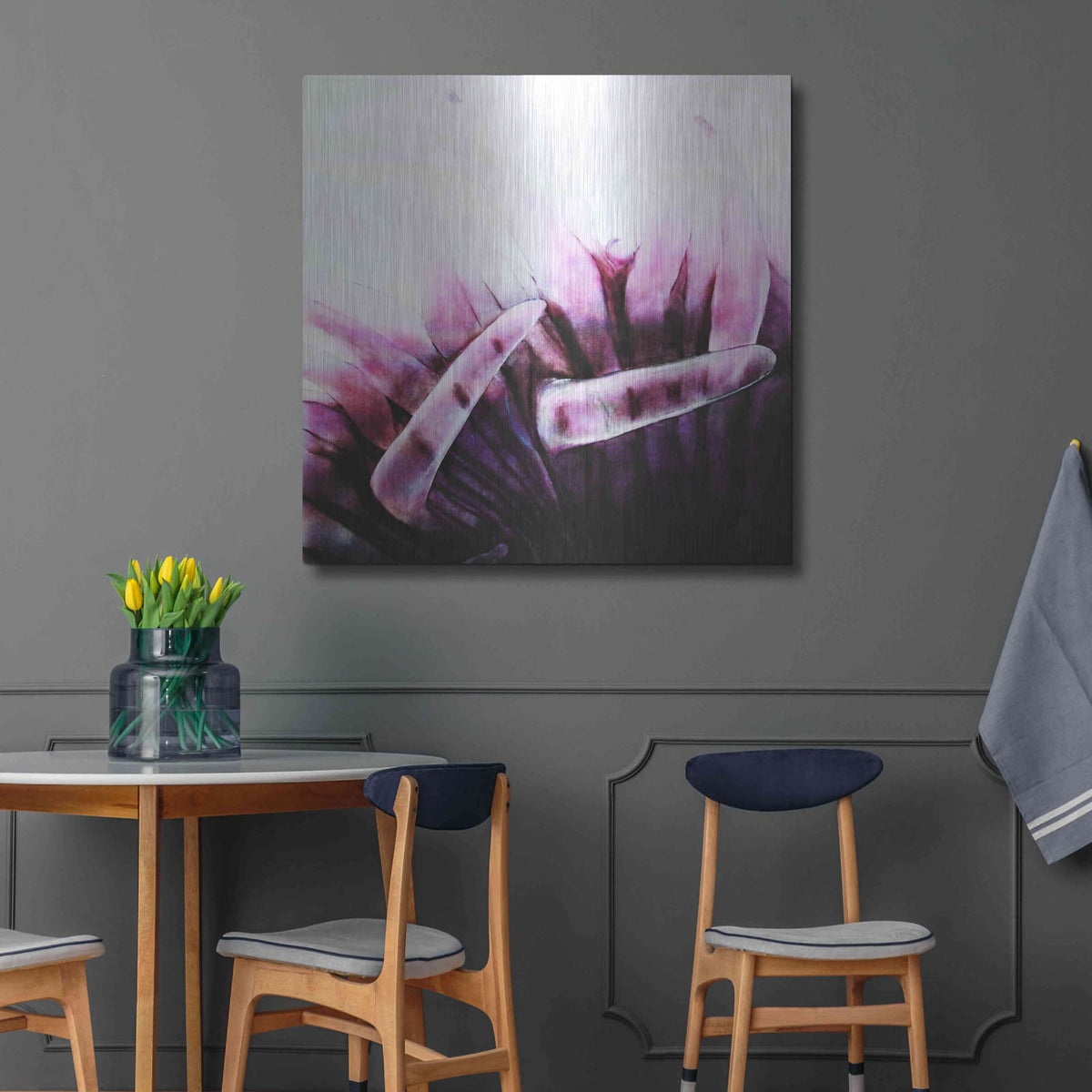 'Tentacles' by Rita Shimelfarb – Metal Wall Art, 36x36 room view