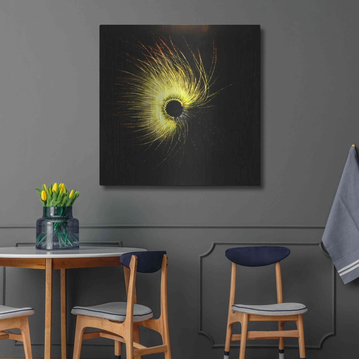 'Luminescence' by Rita Shimelfarb – Metal Wall Art, 36x36 room view
