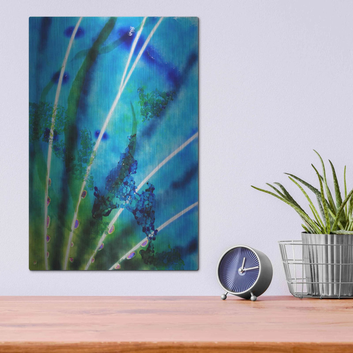 'Lion Fish Fin' by Rita Shimelfarb – Metal Wall Art, 12x16 room view