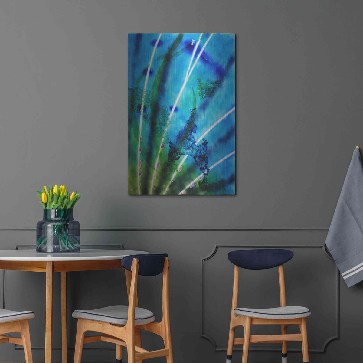 'Lion Fish Fin' by Rita Shimelfarb – Metal Wall Art, 24x36 room view