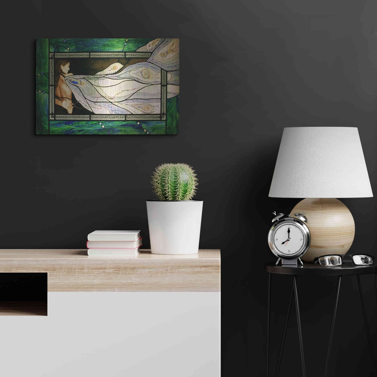 'Un-Wound' by Rita Shimelfarb – Metal Wall Art, 24x16 room view