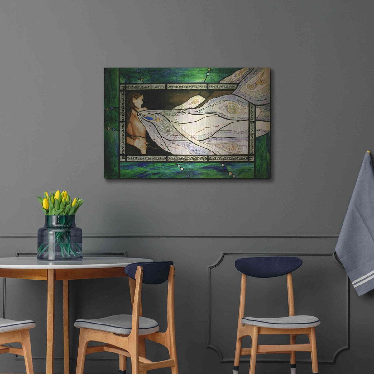 'Un-Wound' by Rita Shimelfarb – Metal Wall Art, 36x24 room view