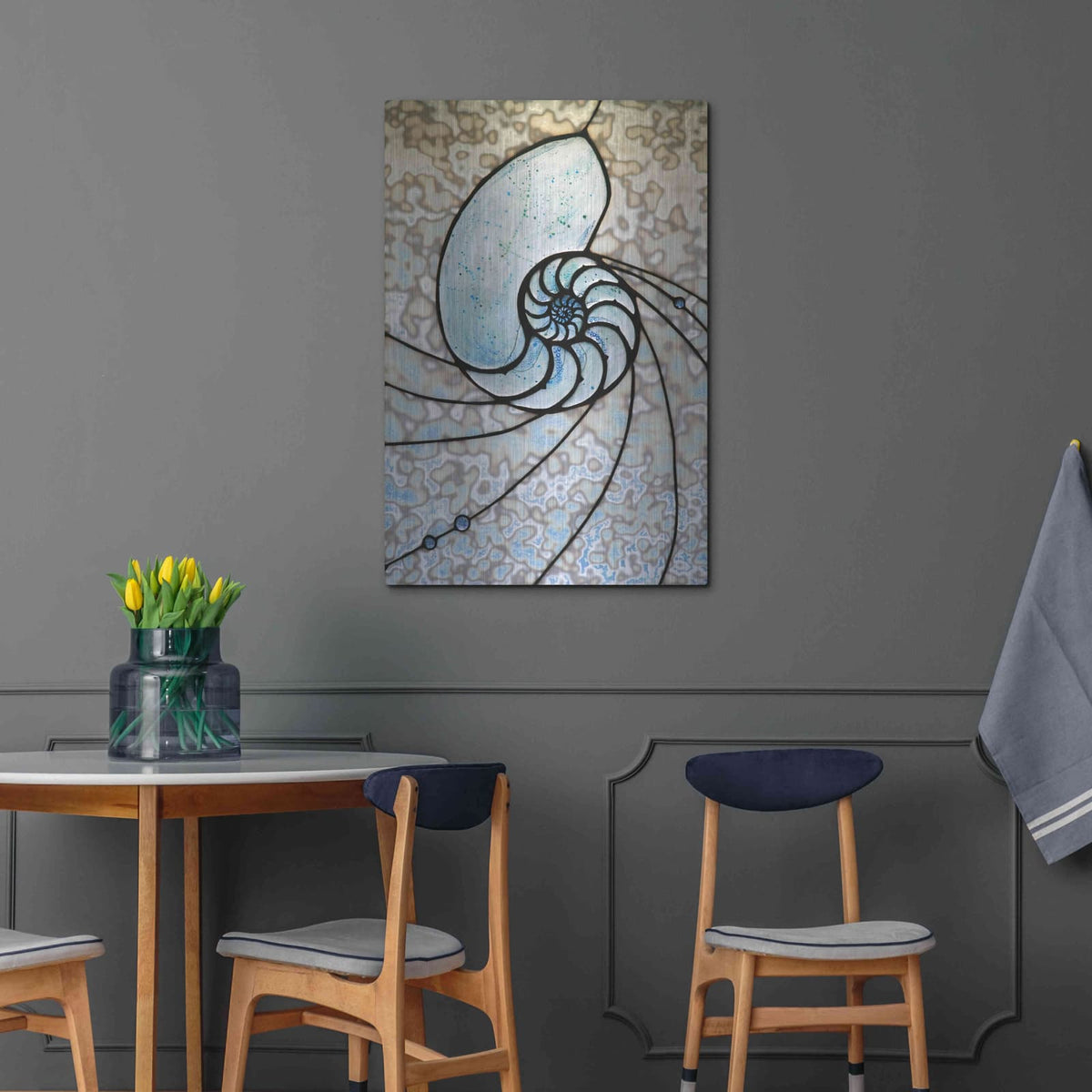 'Shell' by Rita Shimelfarb – Metal Wall Art, 24x36 room view