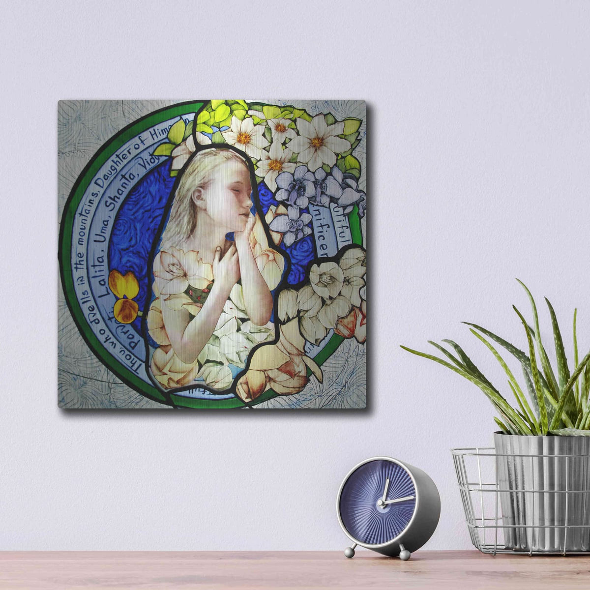 'Shakti' by Rita Shimelfarb – Metal Wall Art, 12x12 room view