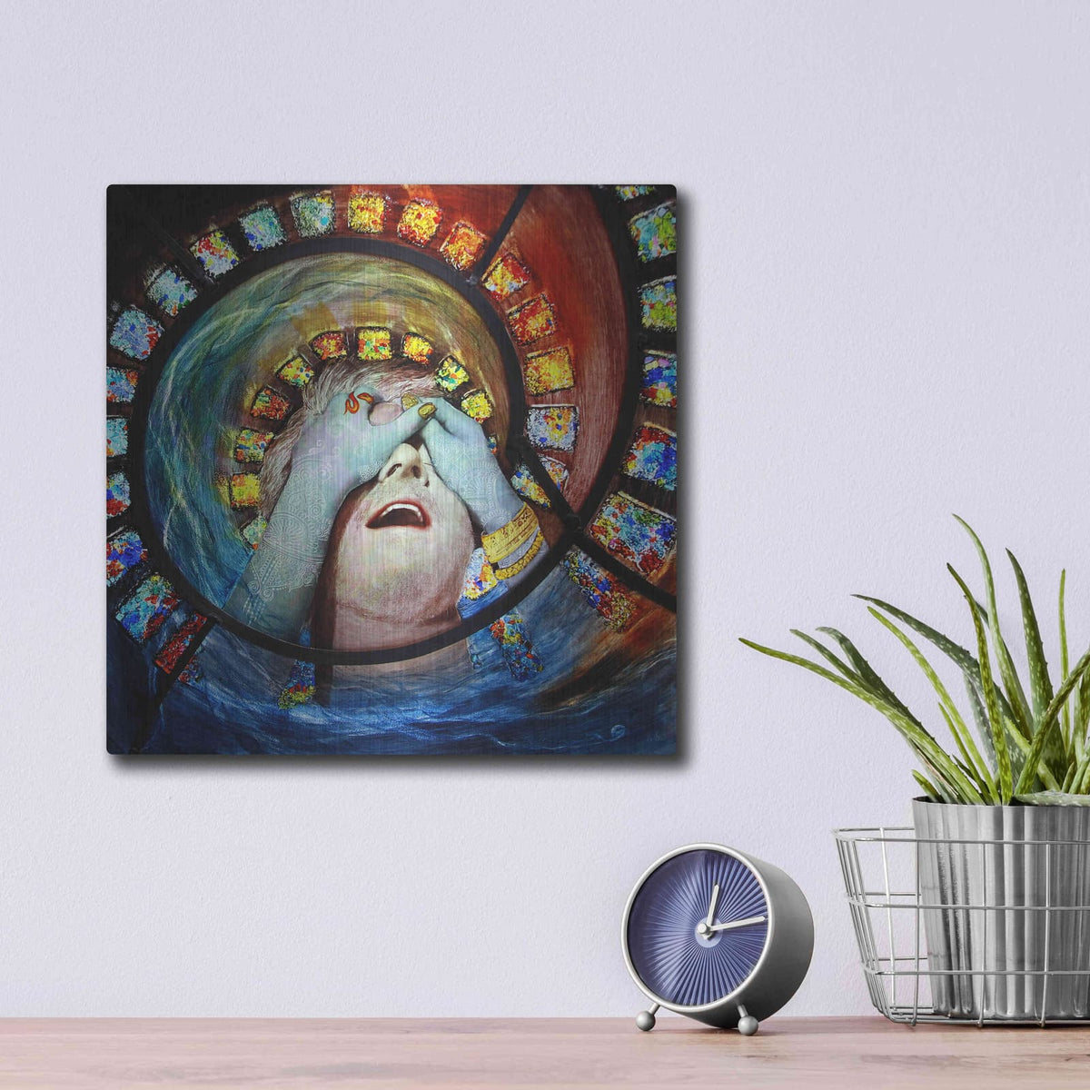 'Samsara' by Rita Shimelfarb – Metal Wall Art, 12x12 room view
