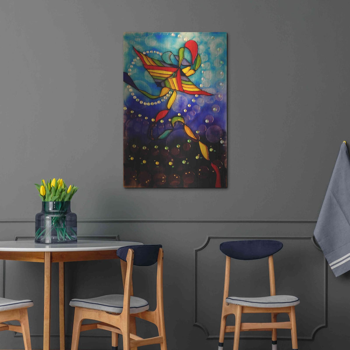 'Kite Reflected' by Rita Shimelfarb – Metal Wall Art, 24x36 room view