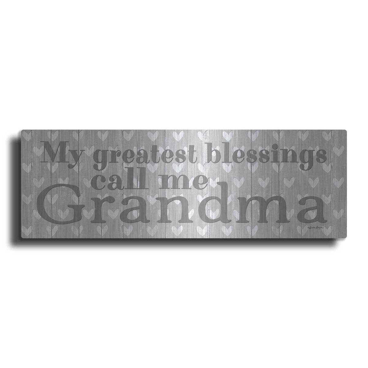 'My Greatest Blessings Call Me Grandma' by Susie Boyer – Metal Wall Art