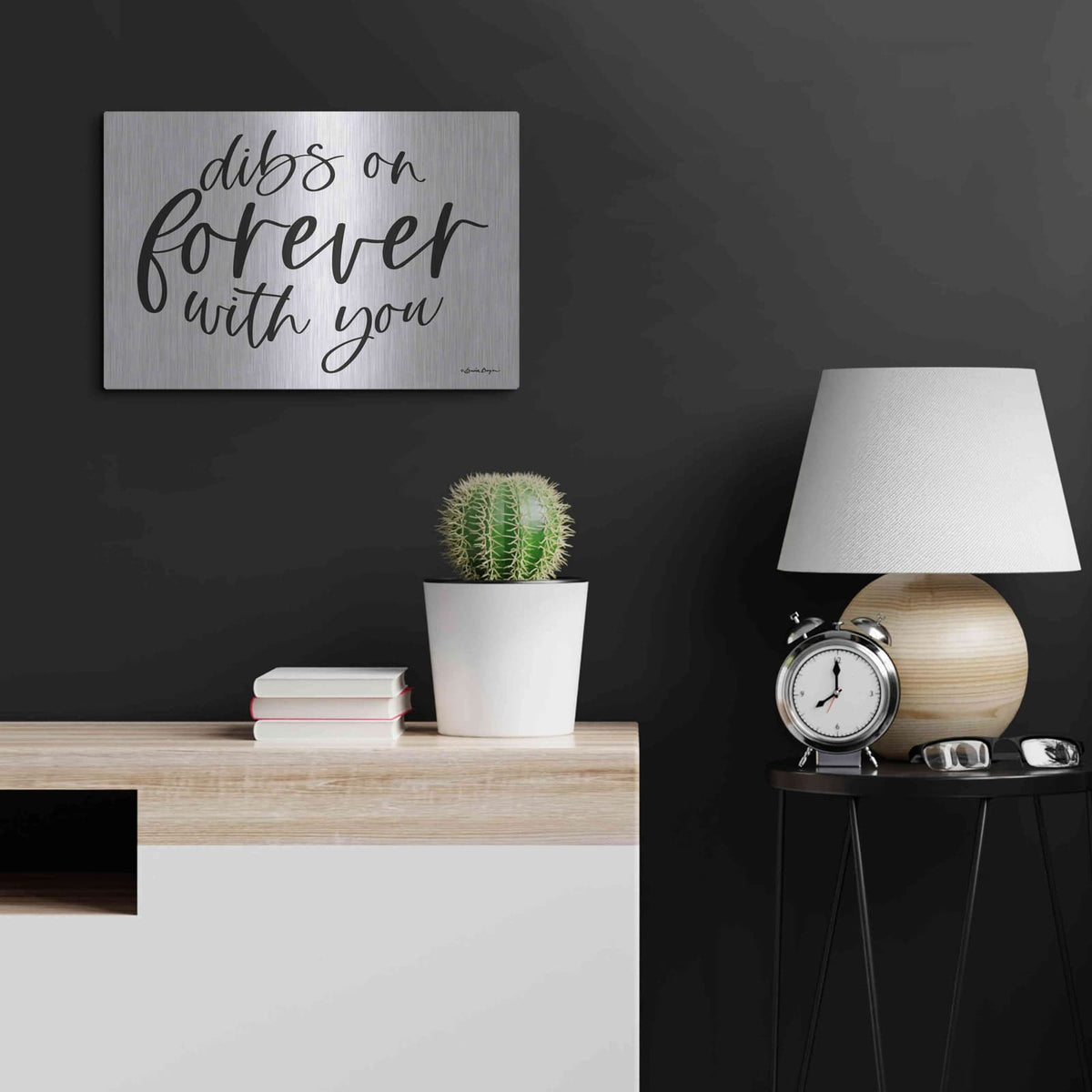 'Dibs on Forever with You' by Susie Boyer – Metal Wall Art, 24x16 room view