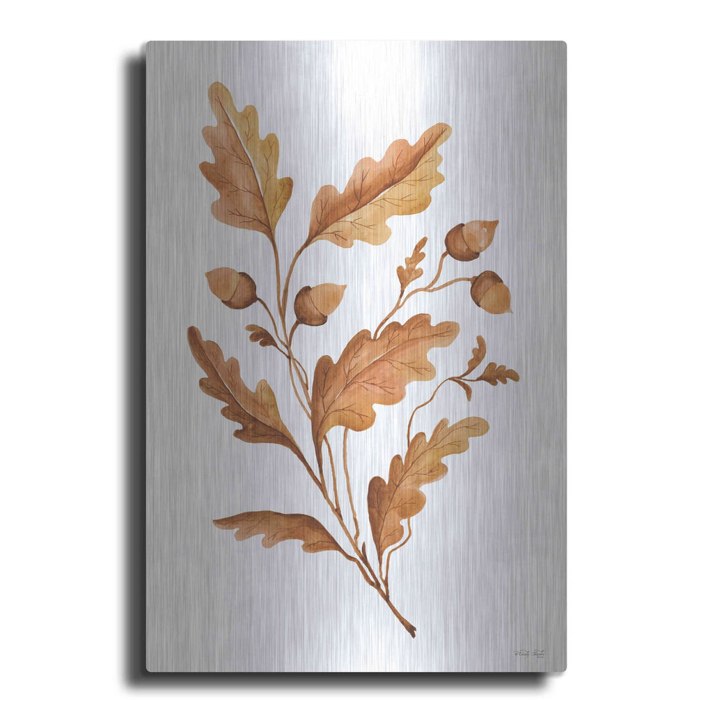 'Fall Leaf Stem I' by Cindy Jacobs – Metal Wall Art
