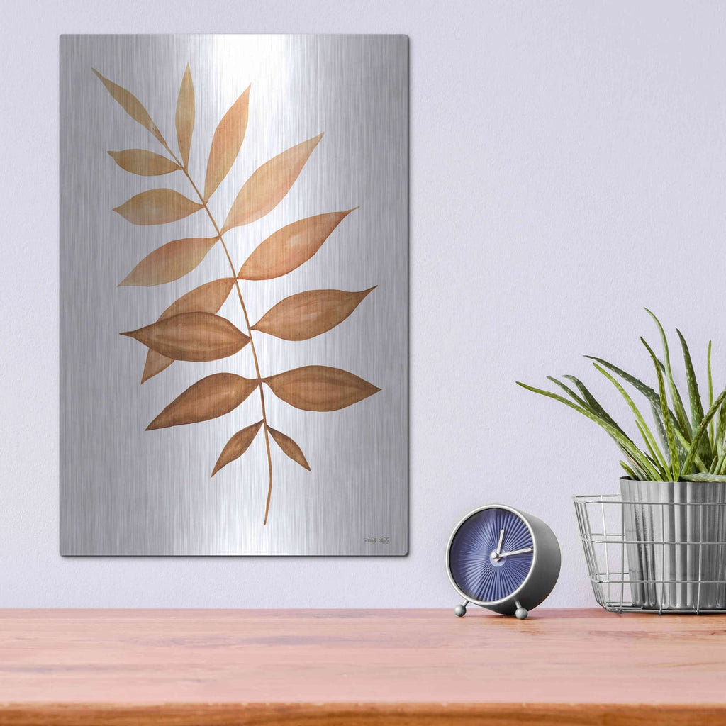 'Fall Leaf Stem II' by Cindy Jacobs – Metal Wall Art, 12x16 room view