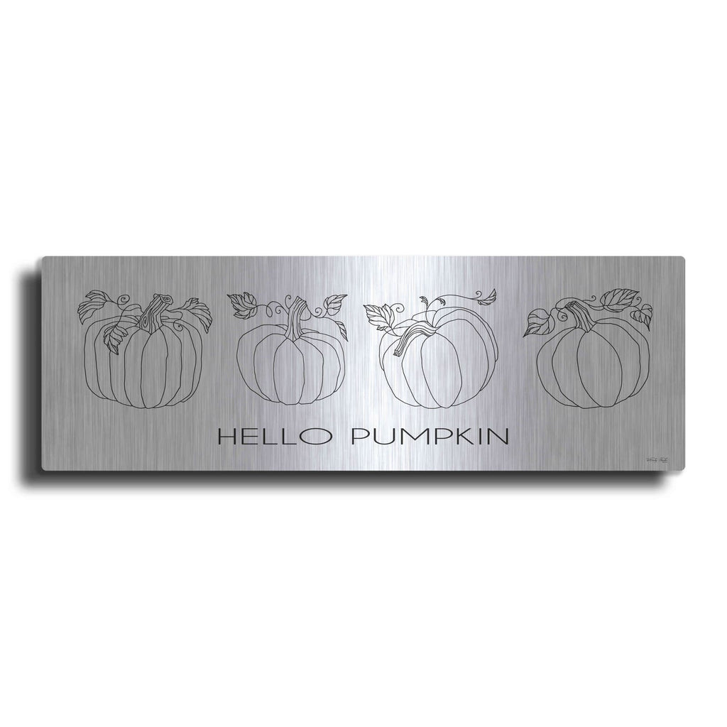 'Hello Pumpkin Simple' by Cindy Jacobs – Metal Wall Art