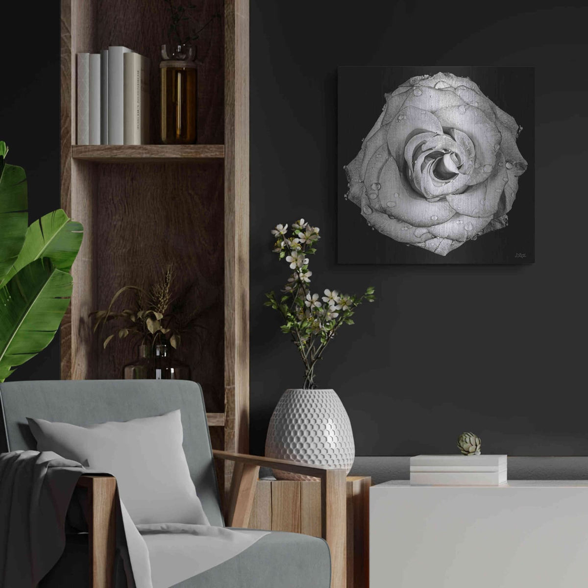 'A Love Lost' by Donnie Quillen – Metal Wall Art, 24x24 room view