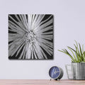 'Black and White Love' by Donnie Quillen – Metal Wall Art, 12x12 room view