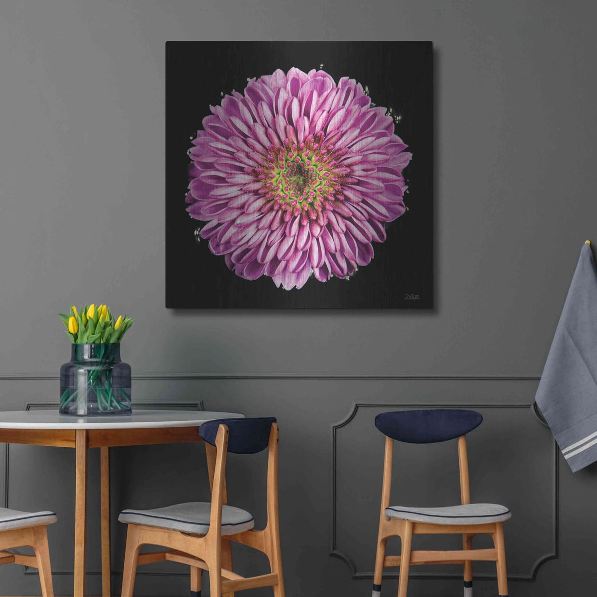 'Purple Gradient' by Donnie Quillen – Metal Wall Art, 36x36 room view