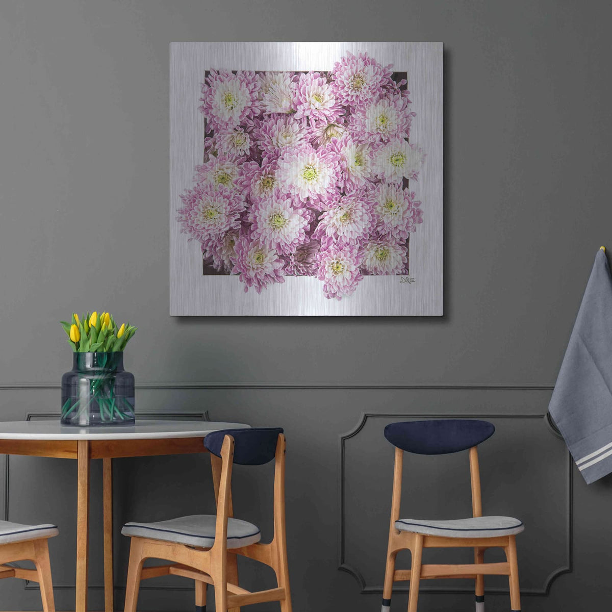 'Pretty in Purple II' by Donnie Quillen – Metal Wall Art, 36x36 room view