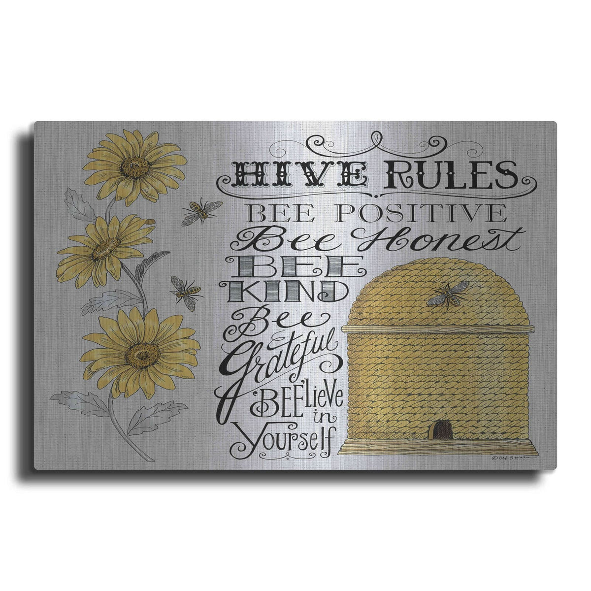 'Hive Rules 2' by Deb Strain – Metal Wall Art