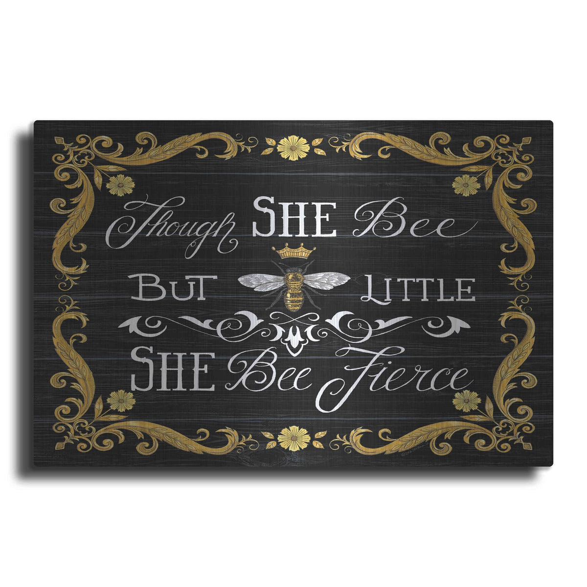 'She Bee Fierce' by Deb Strain – Metal Wall Art