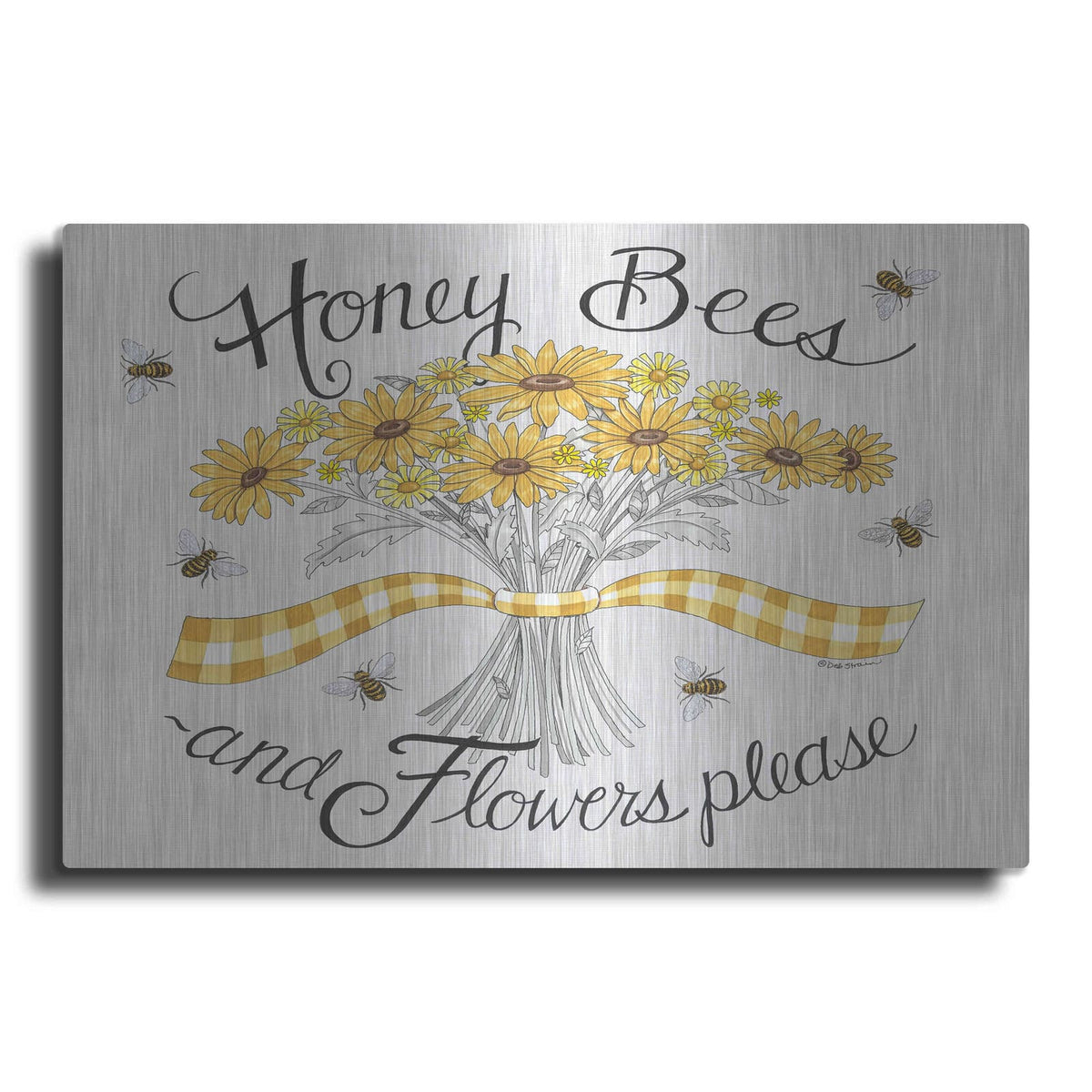 'Flowers Please' by Deb Strain – Metal Wall Art