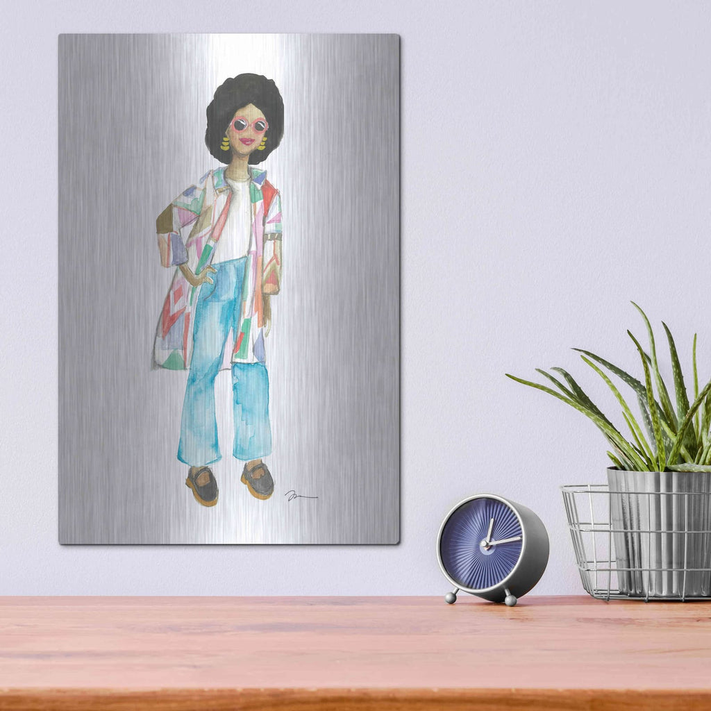 'Coat of Many Colors' by Jessica Mingo – Metal Wall Art, 12x16 room view