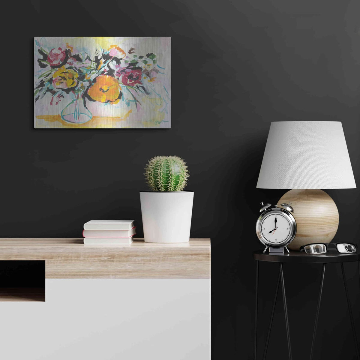 'Smile I' by Jessica Mingo – Metal Wall Art, 24x16 room view