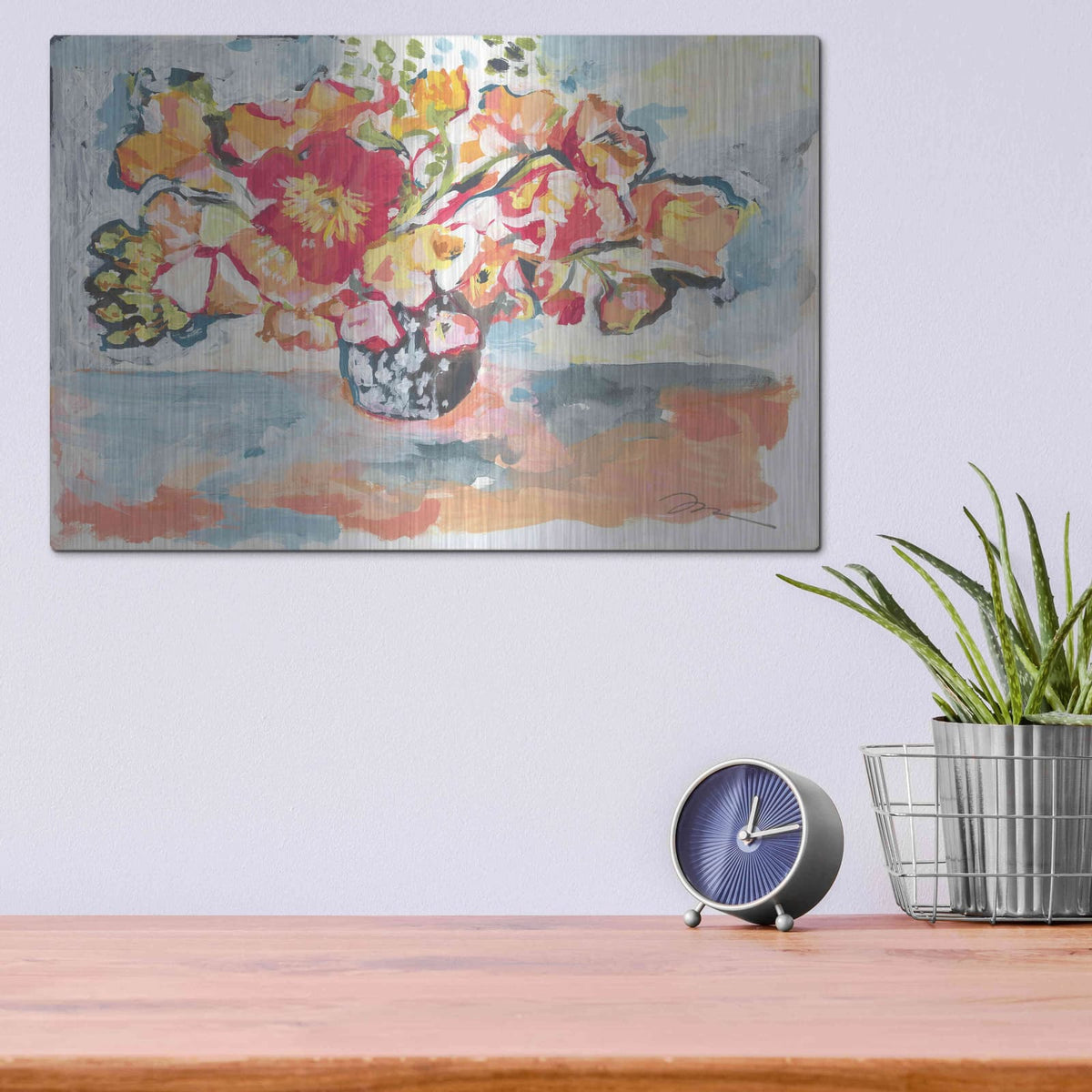 'Smile II' by Jessica Mingo – Metal Wall Art, 16x12 room view