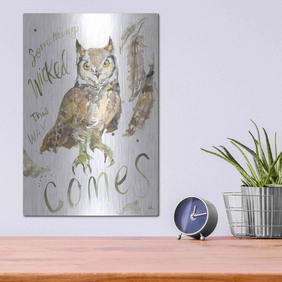 'Something Wicked' by Jessica Mingo – Metal Wall Art, 12x16 room view