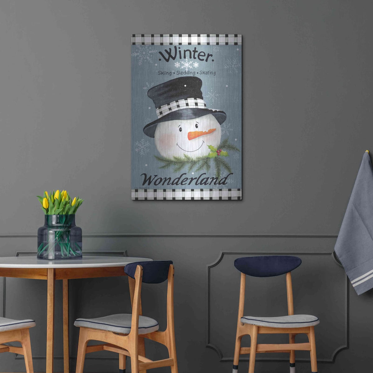 'Winter Wonderland' by Lisa Kennedy – Metal Wall Art, 24x36 room view