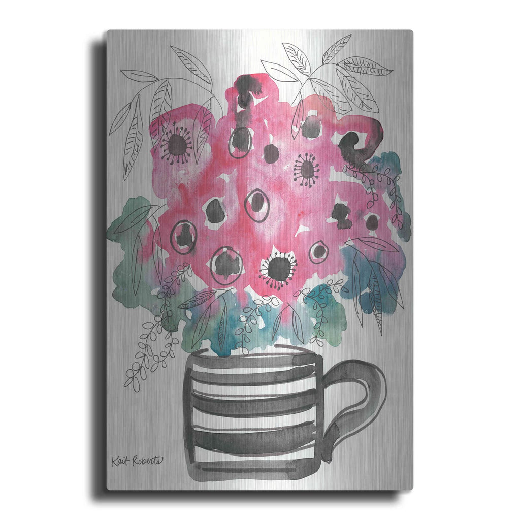 'Poppies for Breakfast' by Kait Roberts – Metal Wall Art