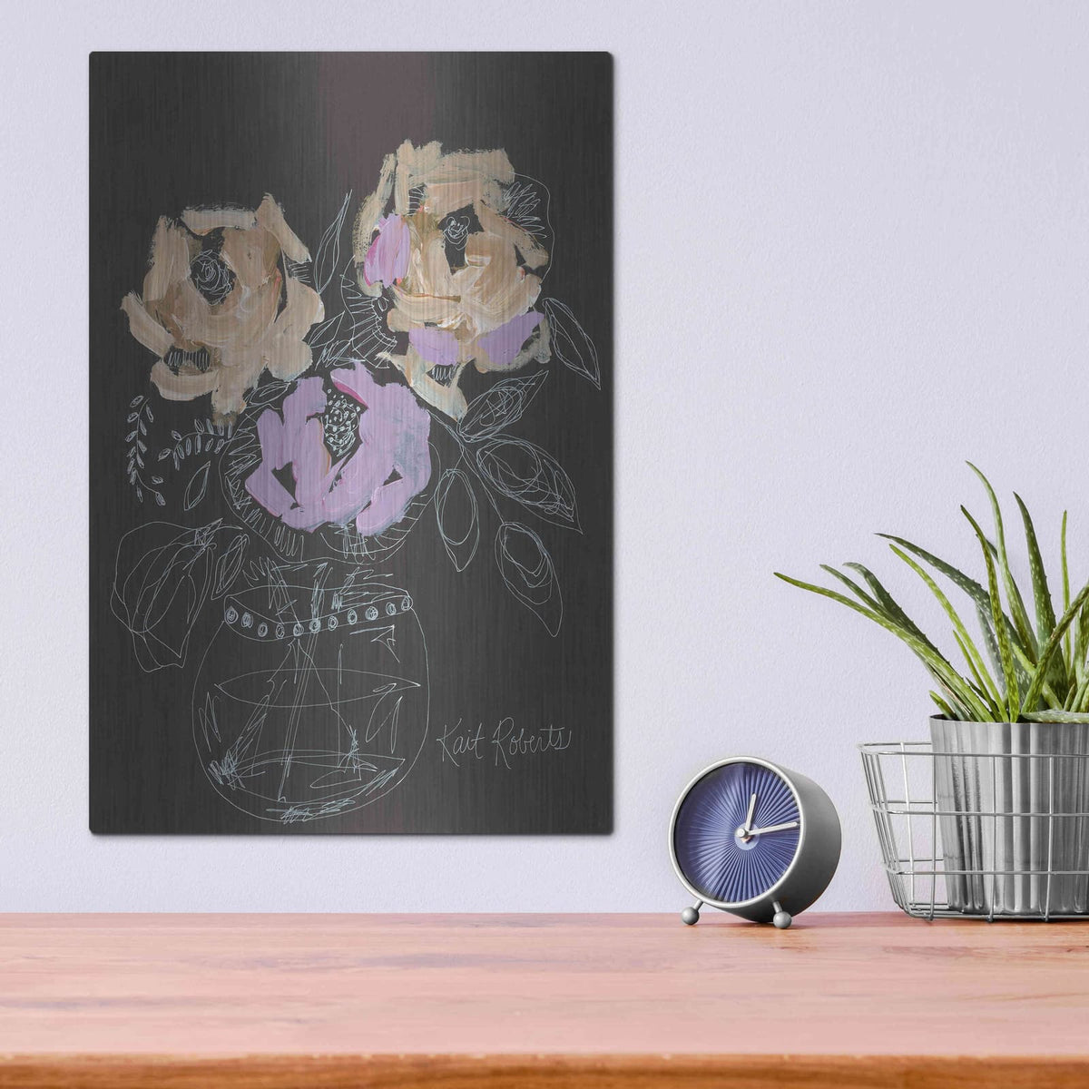 'Swooning for You' by Kait Roberts – Metal Wall Art, 12x16 room view