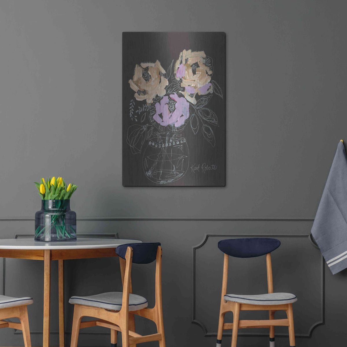 'Swooning for You' by Kait Roberts – Metal Wall Art, 24x36 room view