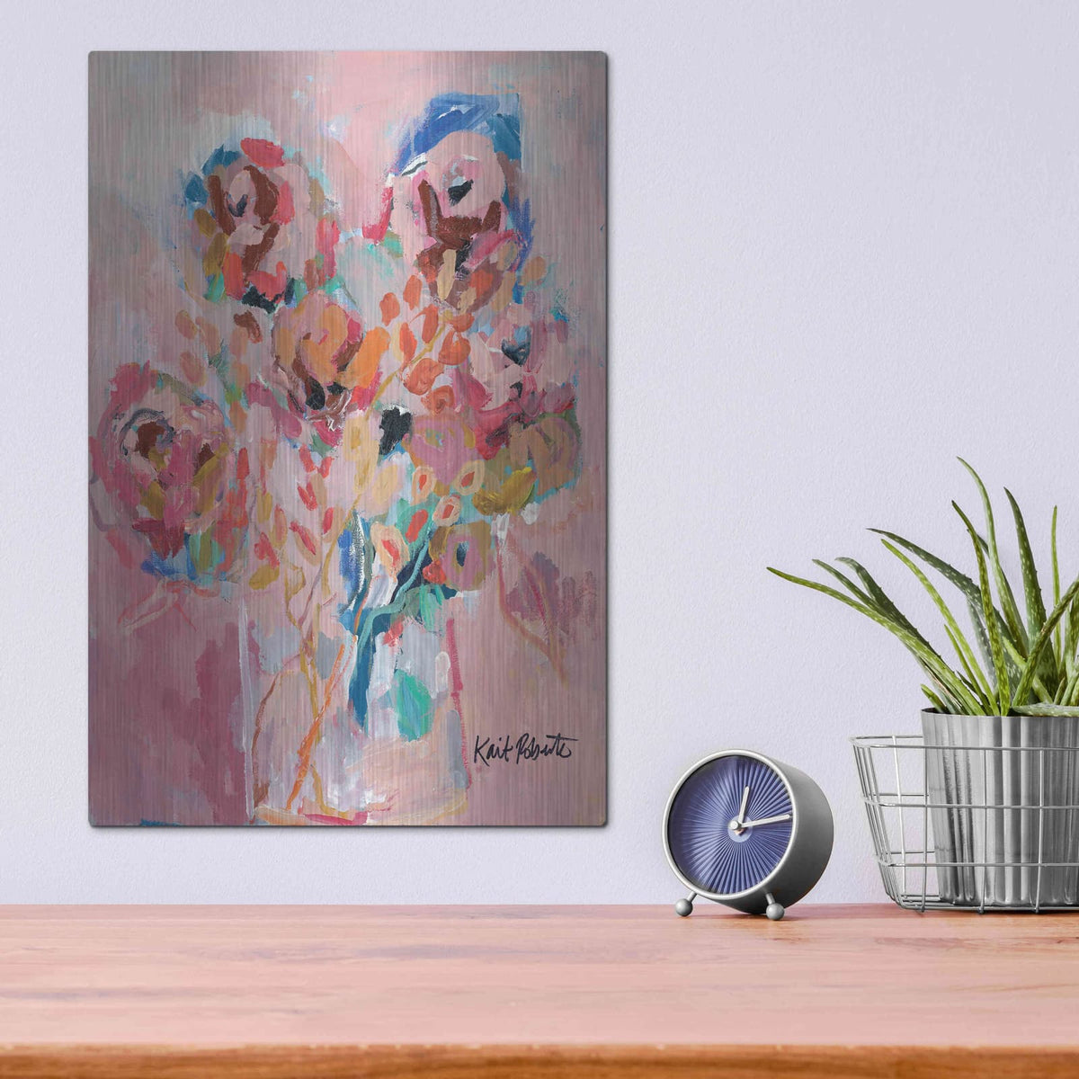 'Dream Blooms' by Kait Roberts – Metal Wall Art, 12x16 room view