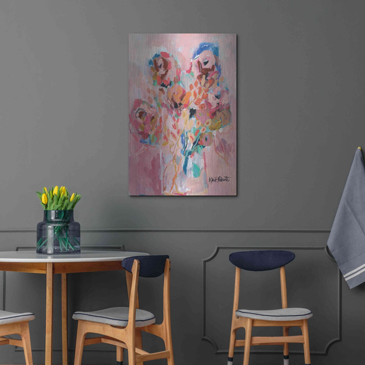 'Dream Blooms' by Kait Roberts – Metal Wall Art, 24x36 room view