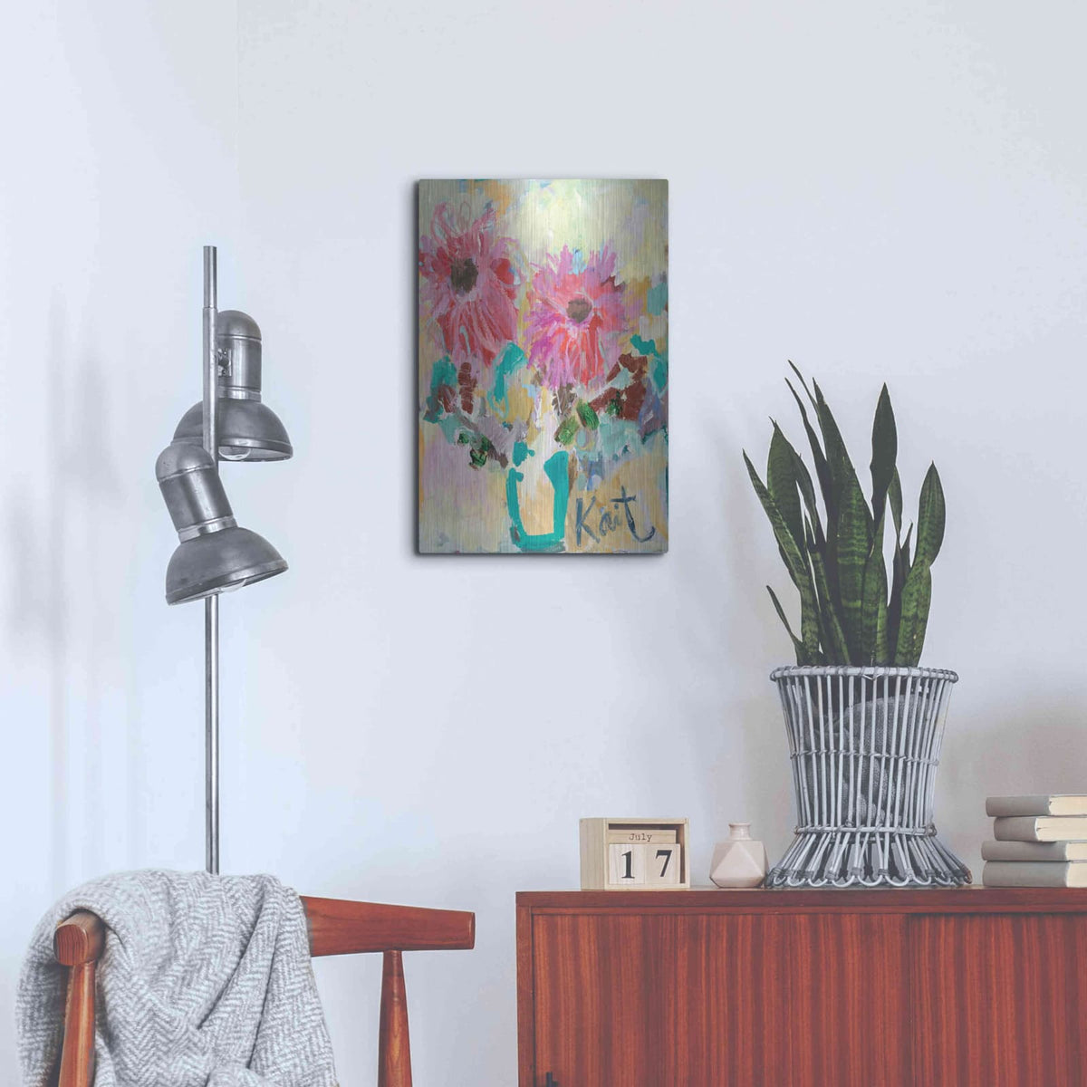 'In My Heart We're Always Kissing' by Kait Roberts – Metal Wall Art, 16x24 room view