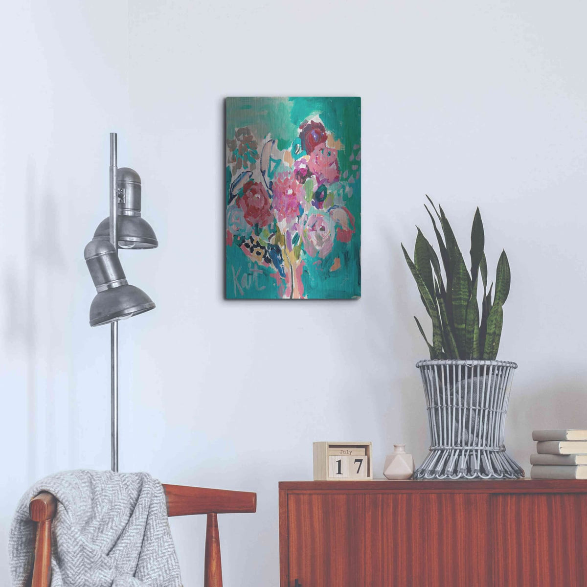 'Plant Beauty' by Kait Roberts – Metal Wall Art, 16x24 room view