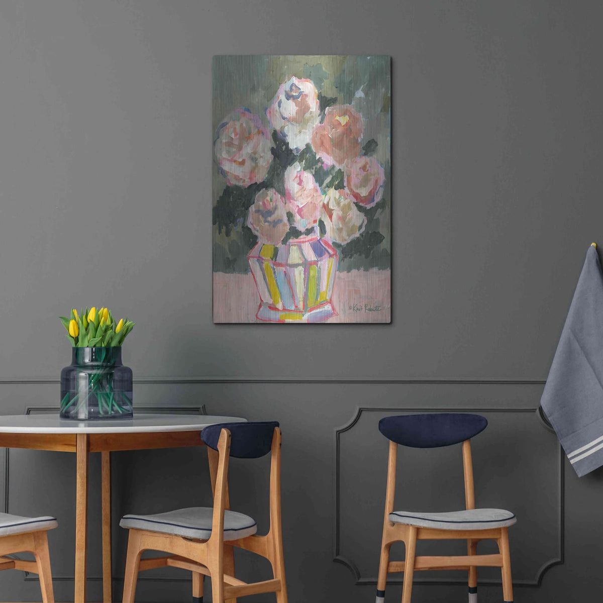 'Flowers for Brenda' by Kait Roberts – Metal Wall Art, 24x36 room view