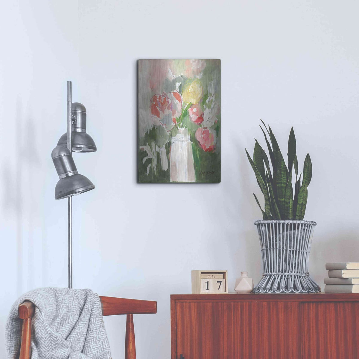 'Flowers for Diane' by Kait Roberts – Metal Wall Art, 16x24 room view