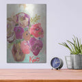 'Heart Healing Flowers' by Kait Roberts – Metal Wall Art, 12x16 room view