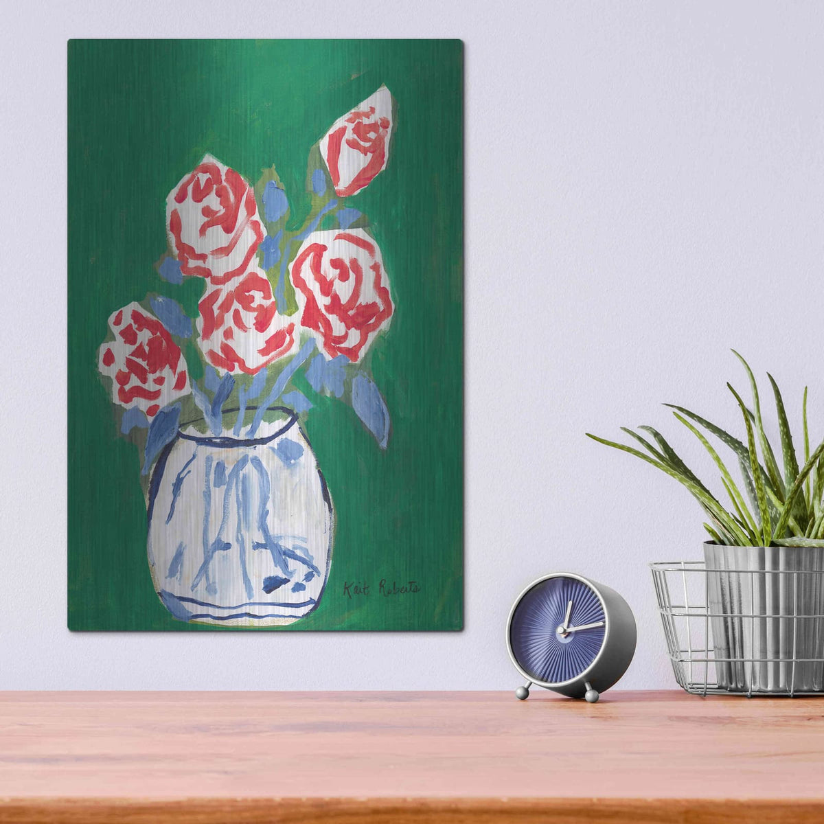 'Flowers for Jessica' by Kait Roberts – Metal Wall Art, 12x16 room view