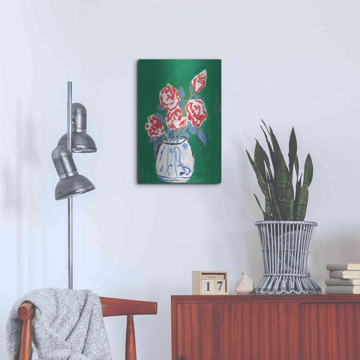 'Flowers for Jessica' by Kait Roberts – Metal Wall Art, 16x24 room view