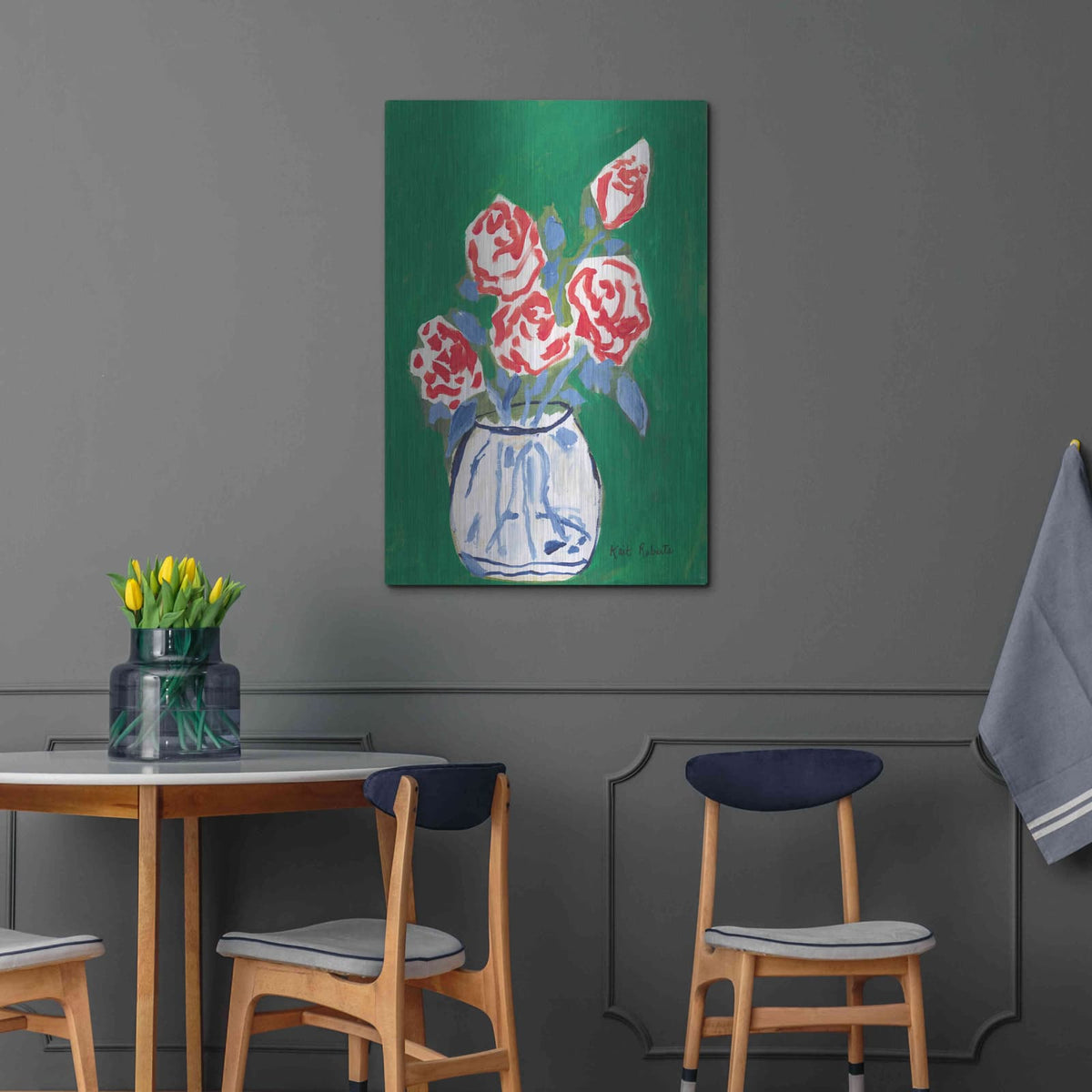 'Flowers for Jessica' by Kait Roberts – Metal Wall Art, 24x36 room view