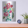 'Down the Rabbit Hole with Flowers' by Kait Roberts – Metal Wall Art, 12x16 room view