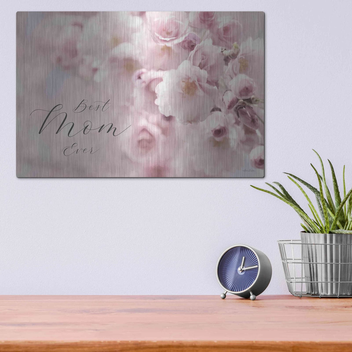 'Best Mom Ever' by Lori Deiter – Metal Wall Art, 16x12 room view