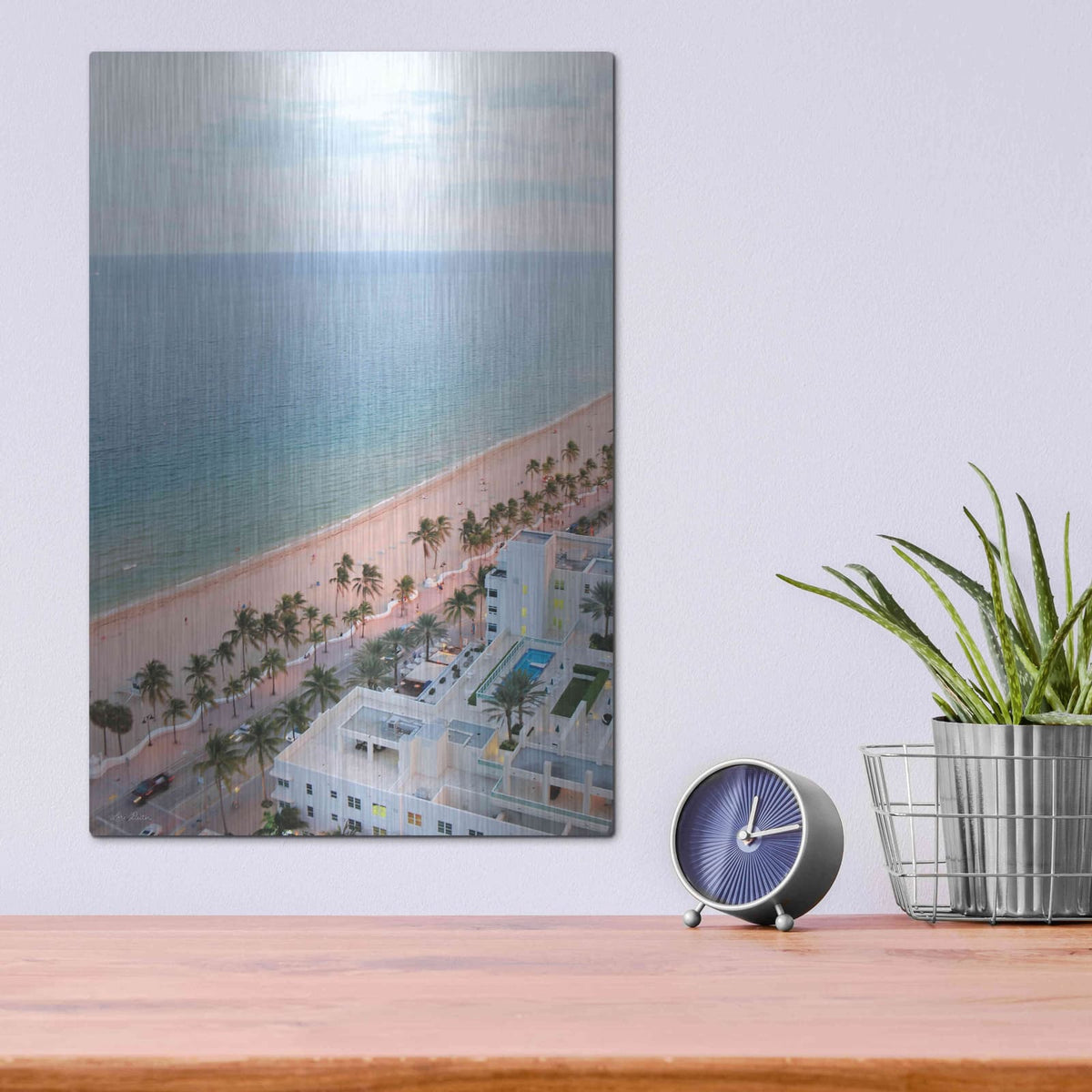 'Fort Lauderdale Beach' by Lori Deiter – Metal Wall Art, 12x16 room view